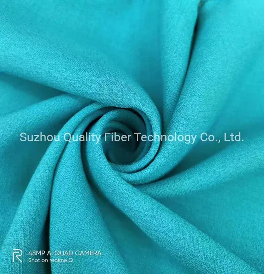 2021年 ポリエステル織り フェイクツイスト リネン風 婦人服向け生地