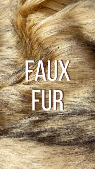 Kingcason ツートンジャカード ラグジュアリー グレーブラウン フェイクラクーンファーカラー カーペット生地