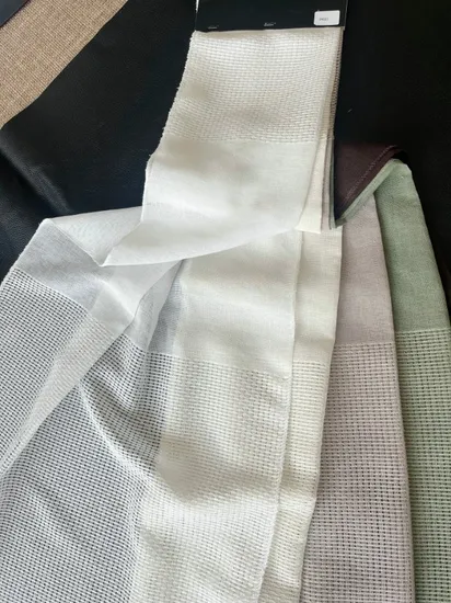 2025年最新デザインのリネン風カーテン生地