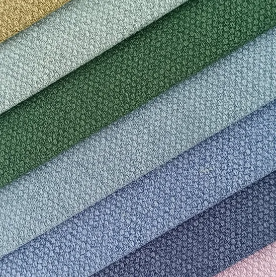 ホットセールホームテキスタイル安価なポリエステルリネン風生地(ソファ、家具、クッションなど)