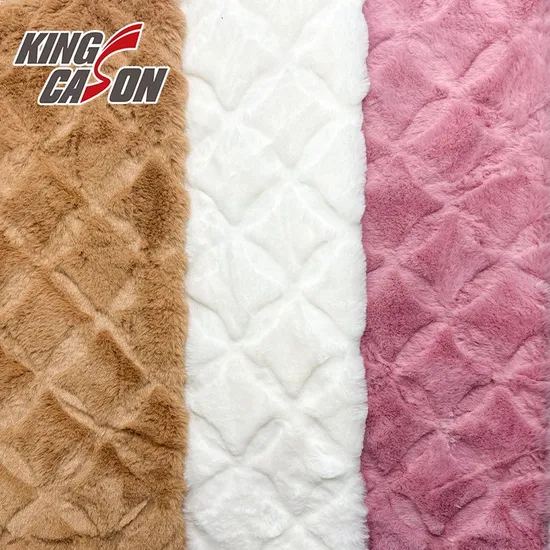 Kingcason 100%ポリエステル スーパーソフト 快適 ウサギのフェイクファー おもちゃ用張り生地