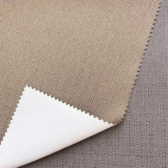 280cm 杭州産 100%遮光 コーティング風リネン生地 カーテン用