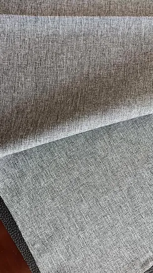 カチオン糸 2トーン 100%ポリエステル製 リネン風カーテン生地